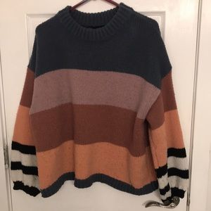 Oversized sweater, multi color size XL